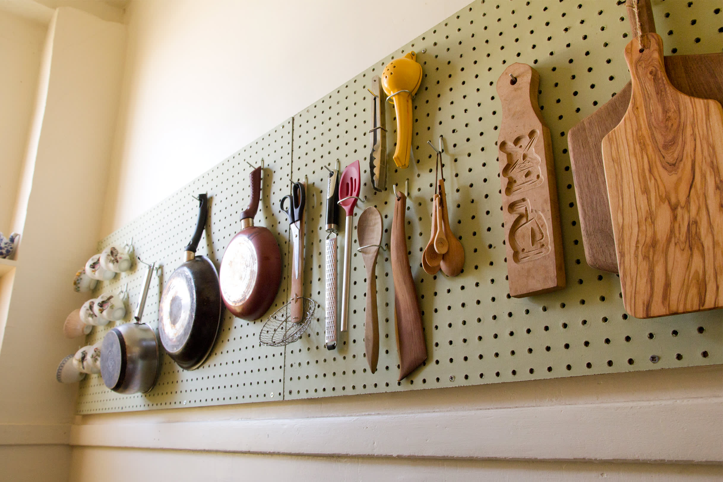 Pegboard kitchen deals organizer